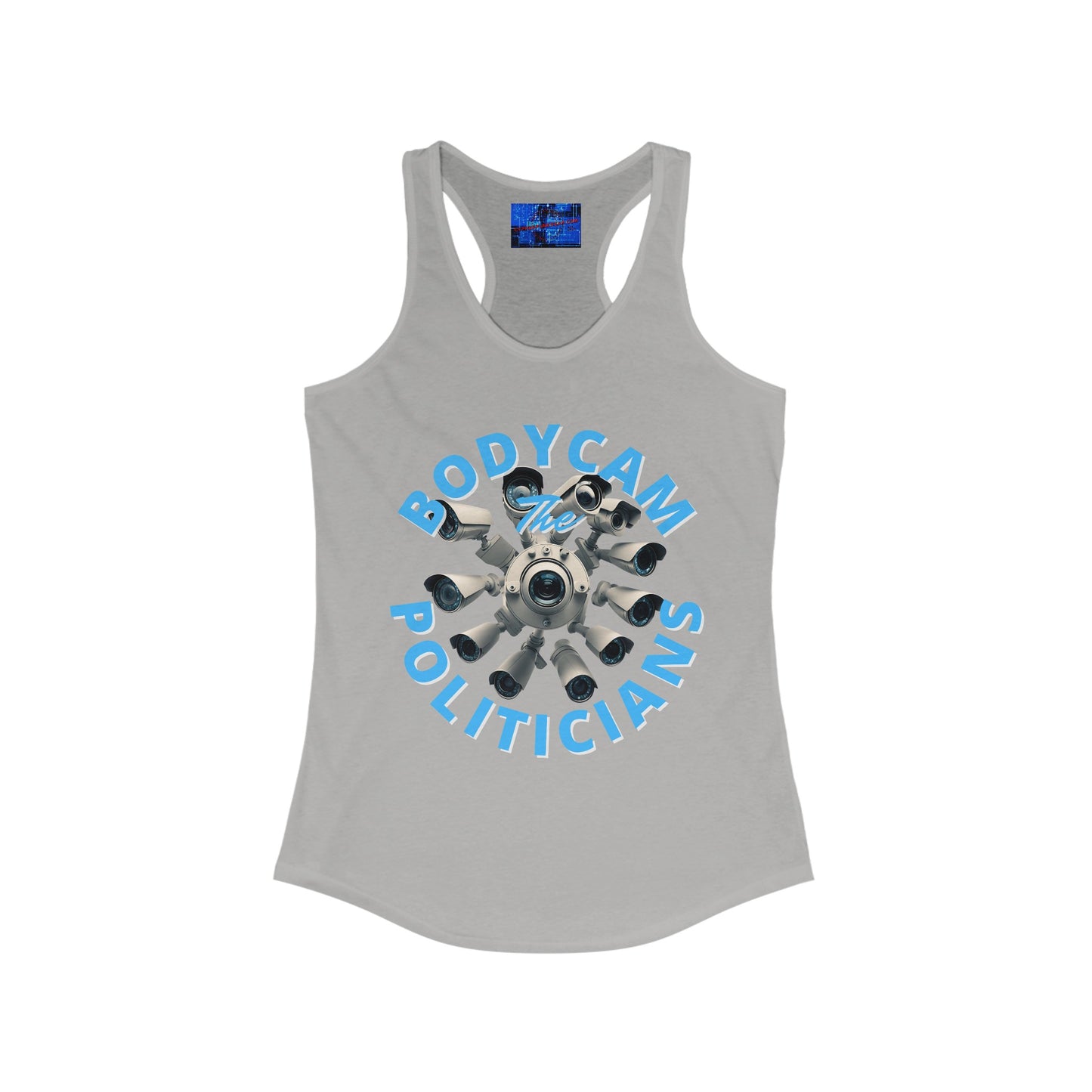 Bodycam the Politicians Cameras Women's Racerback Tank Top by cypherpunkgear