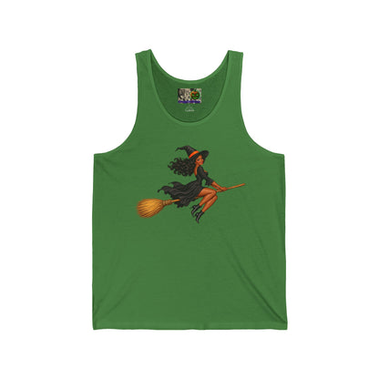 Velvet Vex Unisex Jersey Tank Top by CreepyCrafts.boo