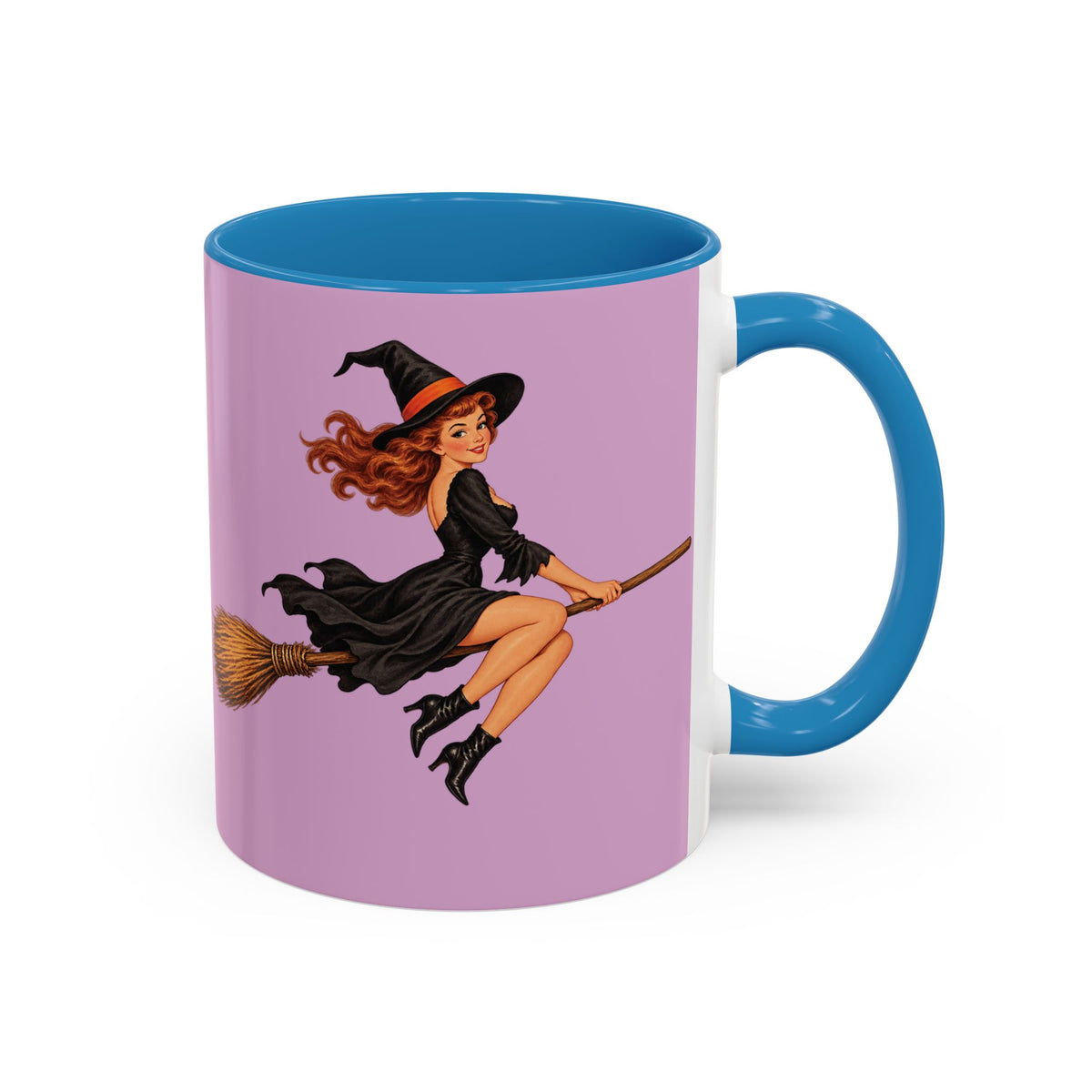Hazel Hex Pink Accent Mug by CreepyCrafts.boo