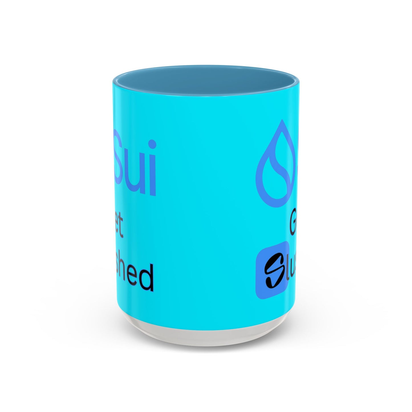 Sui: Get Slushed Light Blue Accent Mug by cypherpunkgear.com