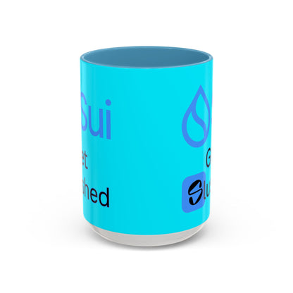 Sui: Get Slushed Light Blue Accent Mug by cypherpunkgear.com