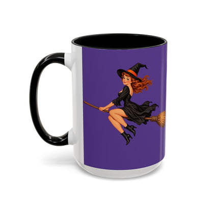 Hazel Hex Purple Accent Mug by CreepyCrafts.boo