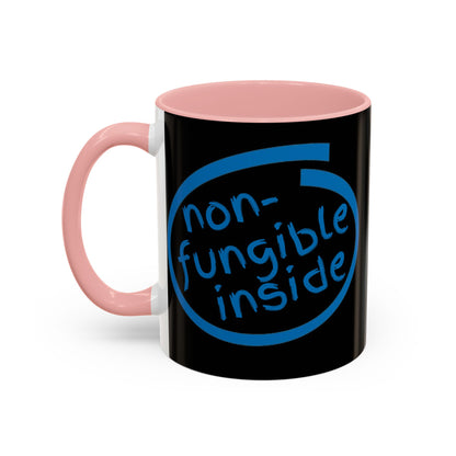 Non-Fungible Inside Black Accent Mug by cypherpunkgear.com