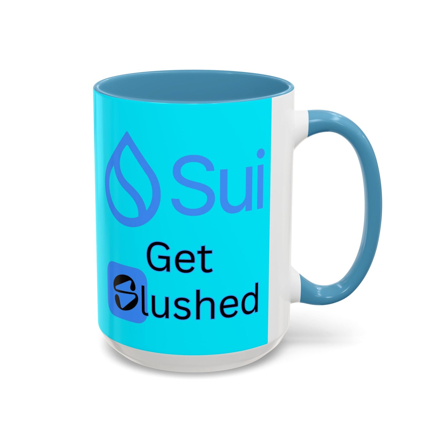 Sui: Get Slushed Light Blue Accent Mug by cypherpunkgear.com