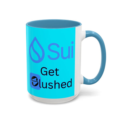 Sui: Get Slushed Light Blue Accent Mug by cypherpunkgear.com