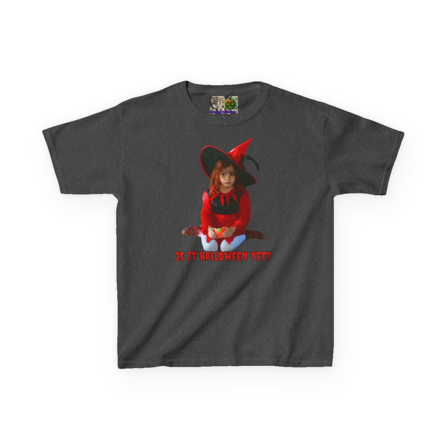 Is it Halloween yet? Kids Heavy Cotton™ Tee by CreepyCrafts.boo