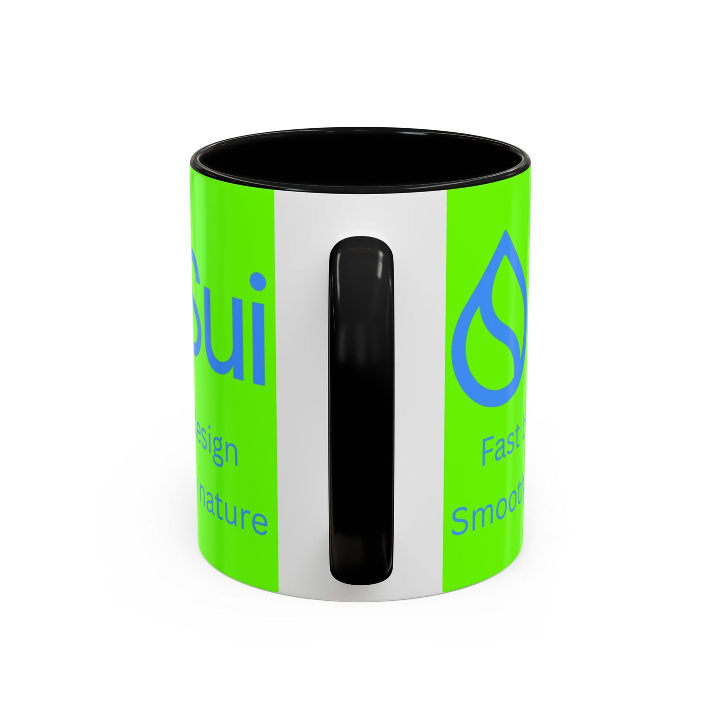 SUI Green Accent Mug by cypherpunkgear.com
