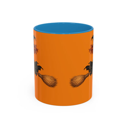 Hazel Hex Orange Accent Mug by CreepyCrafts.boo