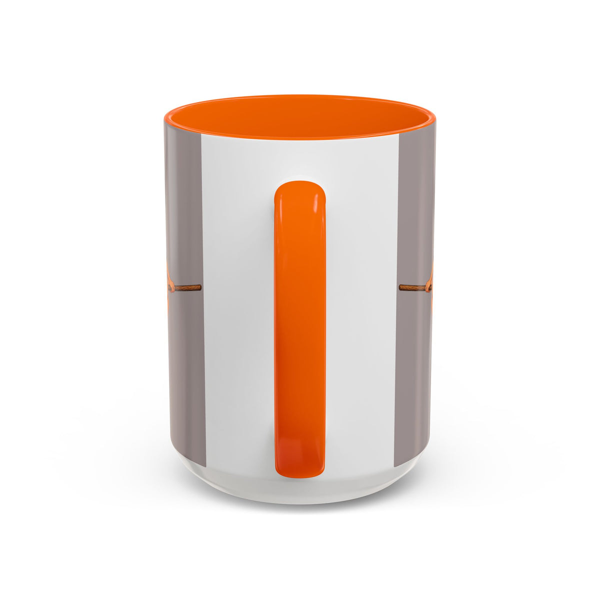 Hazel Hex Grey Accent Mug by CreepyCrafts.boo