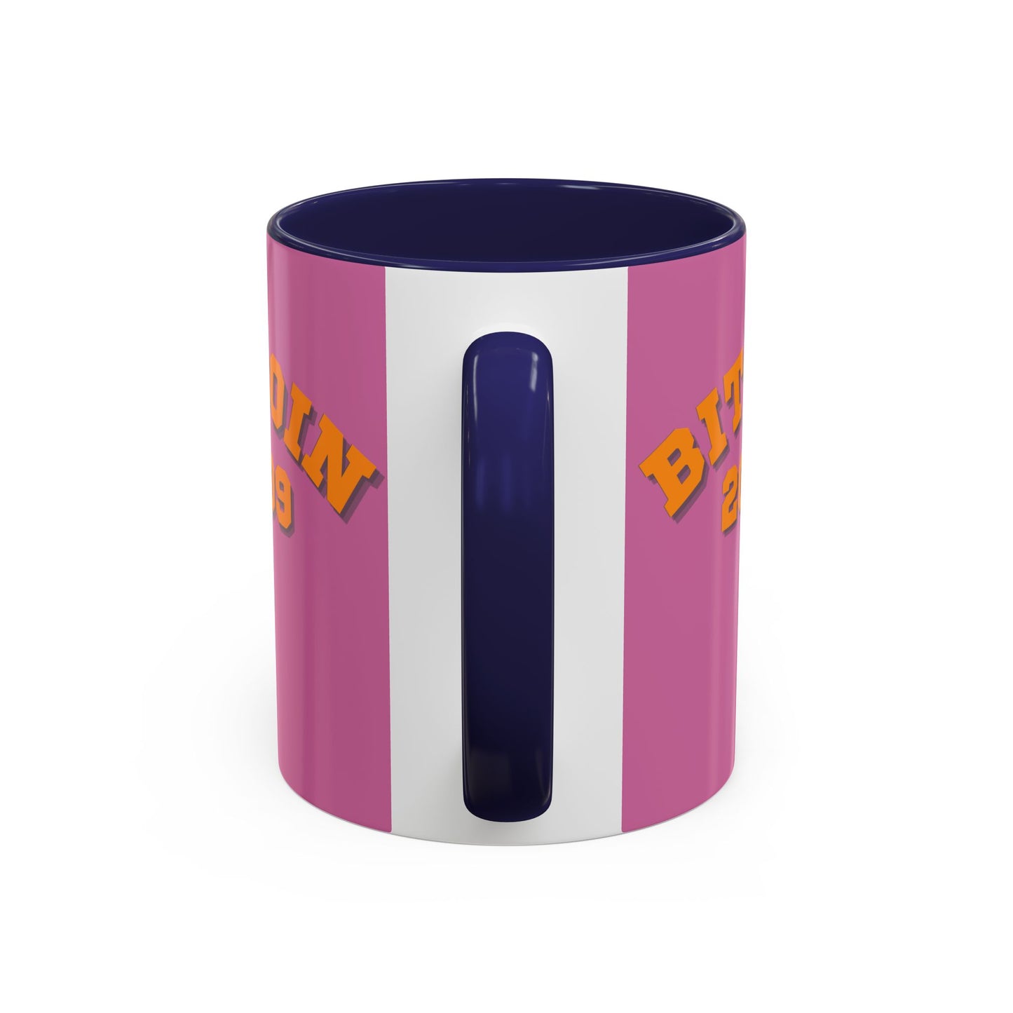 Bitcoin 2009 Pink Accent Mug by cypherpunkgear.com