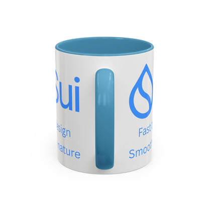 SUI White Accent Mug by cypherpunkgear.com