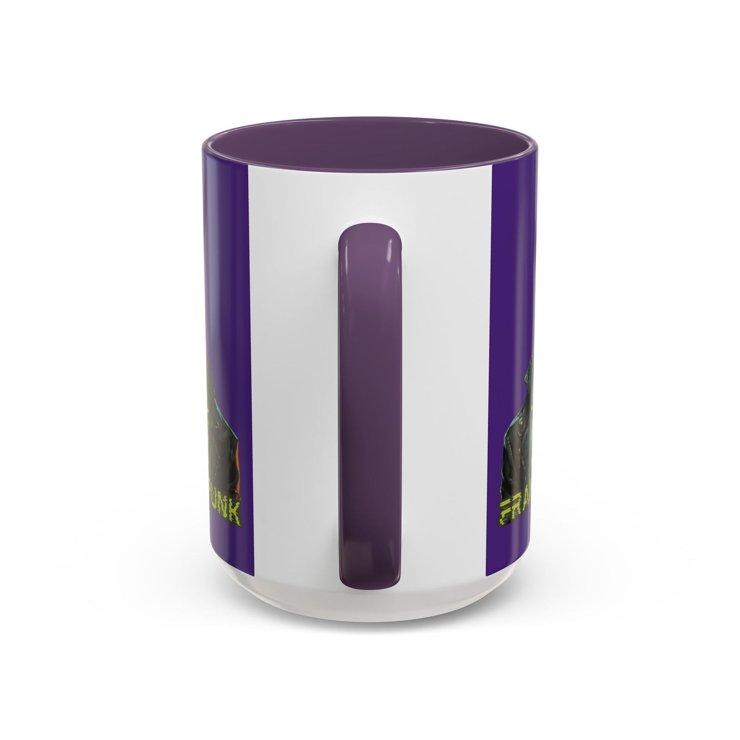 Frankenpunk Purple Accent Mug by CreepyCrafts.boo