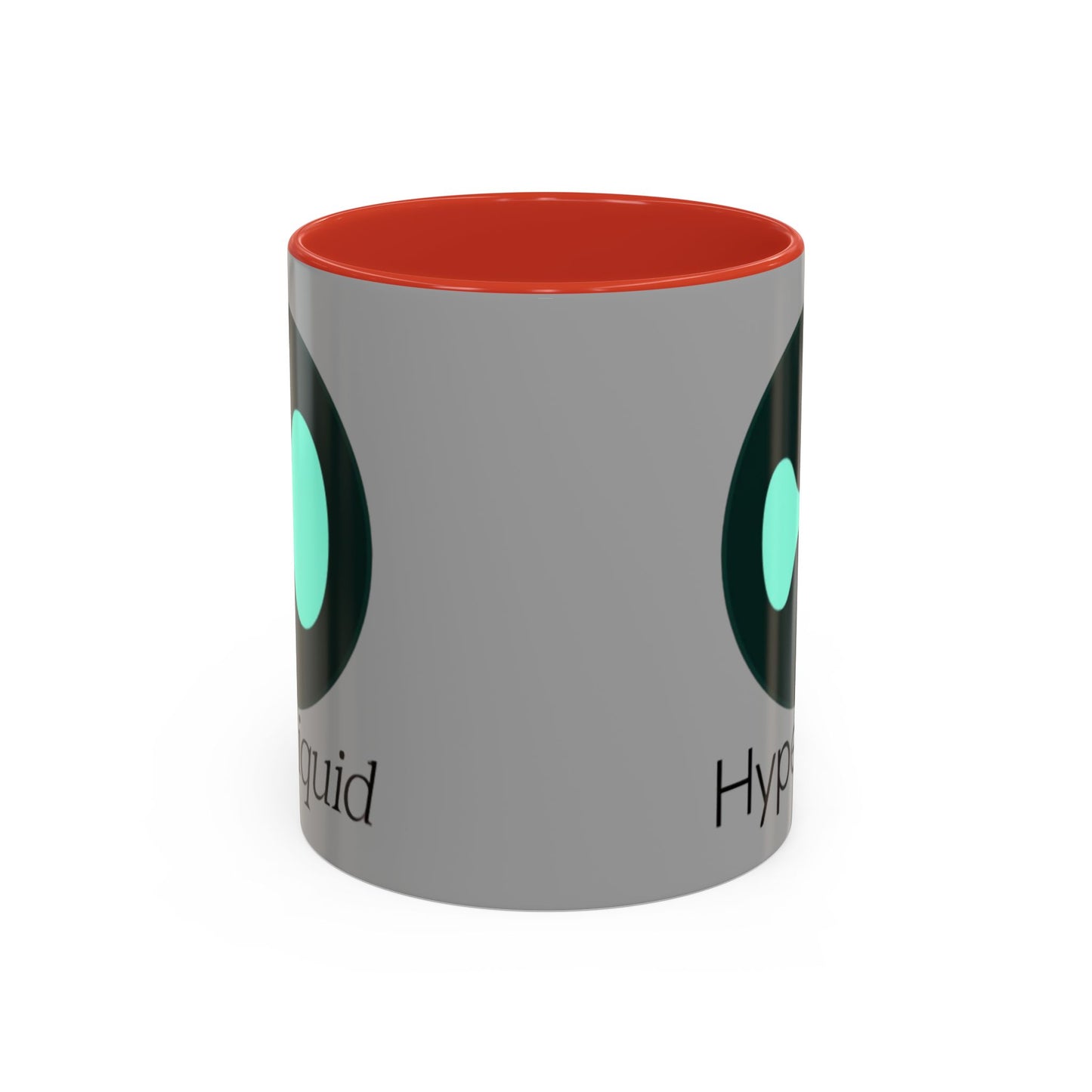 Hyperliquid Black font Grey Accent Mug by cypherpunkgear.com