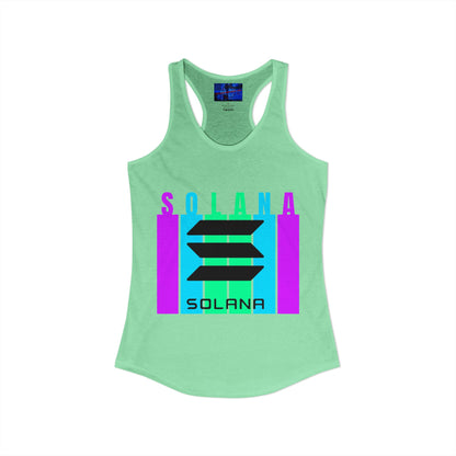 Solana (SOL) Freedom Women's Racerback Tank Top by cypherpunkgear.com