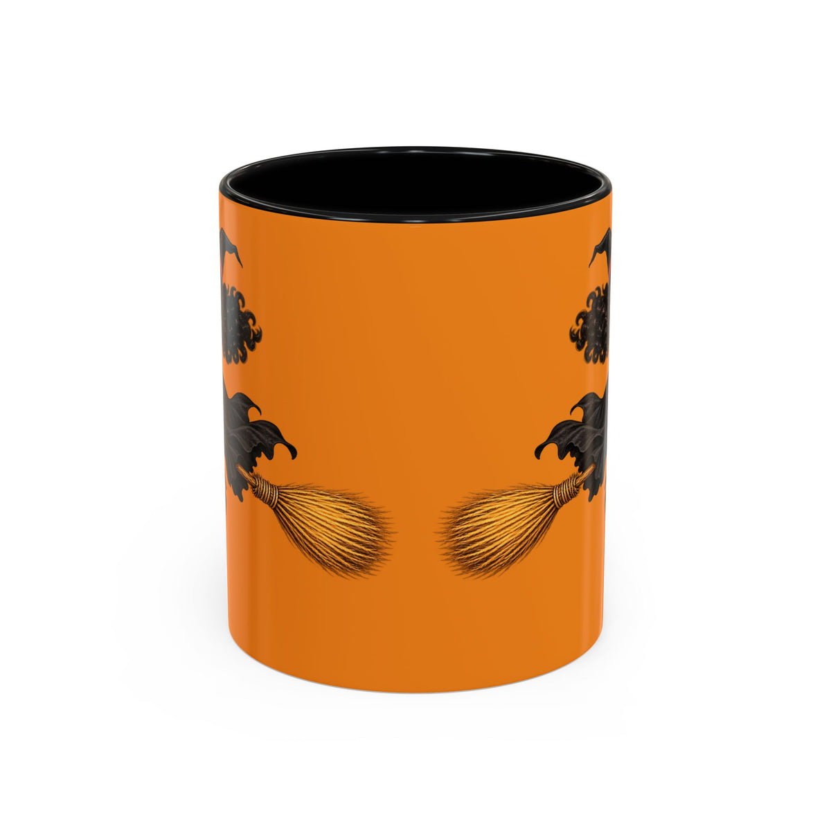 Velvet Vex Orange Accent Mug by CreepyCrafts.boo