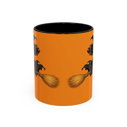 Velvet Vex Orange Accent Mug by CreepyCrafts.boo
