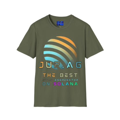 Jupiter (JUP) the best aggregator on Solana Dark colors Unisex T-Shirt by cypherpunkgear.com