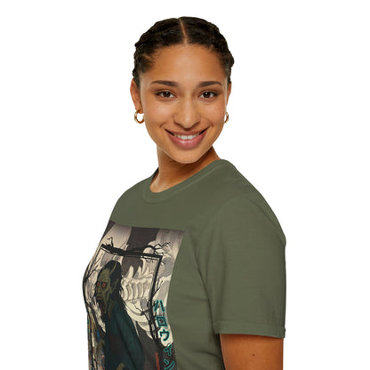 Yōkai Happy Halloween Dark colors Unisex T-Shirt by CreepyCrafts.boo