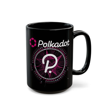 Polkadot (DOT) Black Mug by cypherpunkgear.com