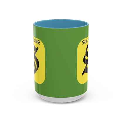 SolflareLogo Green Accent Mug by cypherpunkgear.com
