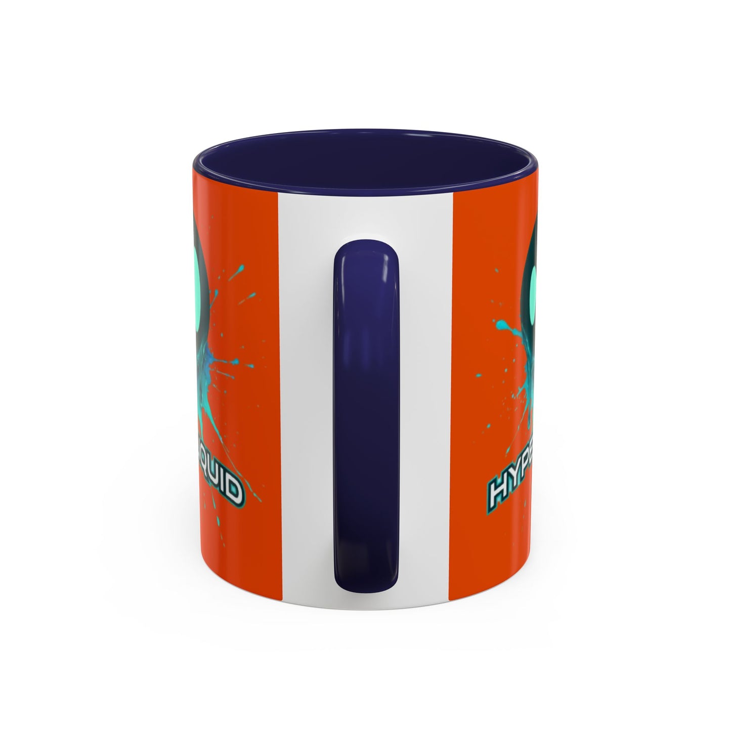 HYPE Drip Orange Accent Mug by cypherpunkgear.com