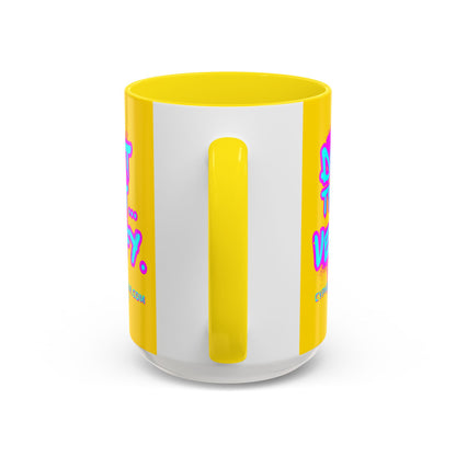 Don't Trust...Verify. Yellow Accent Mug by cypherpunkgear.com