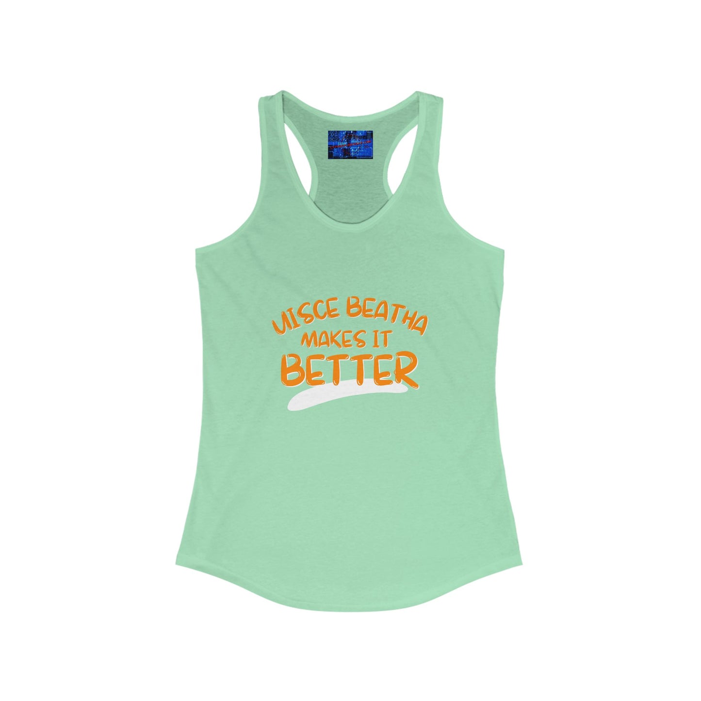 Uisce Beatha makes it better OGfont Women's Racerback Tank Top by cypherpunkgear.com
