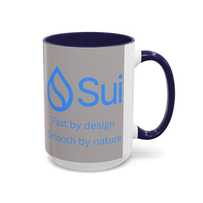 SUI Grey Accent Mug by cypherpunkgear.com