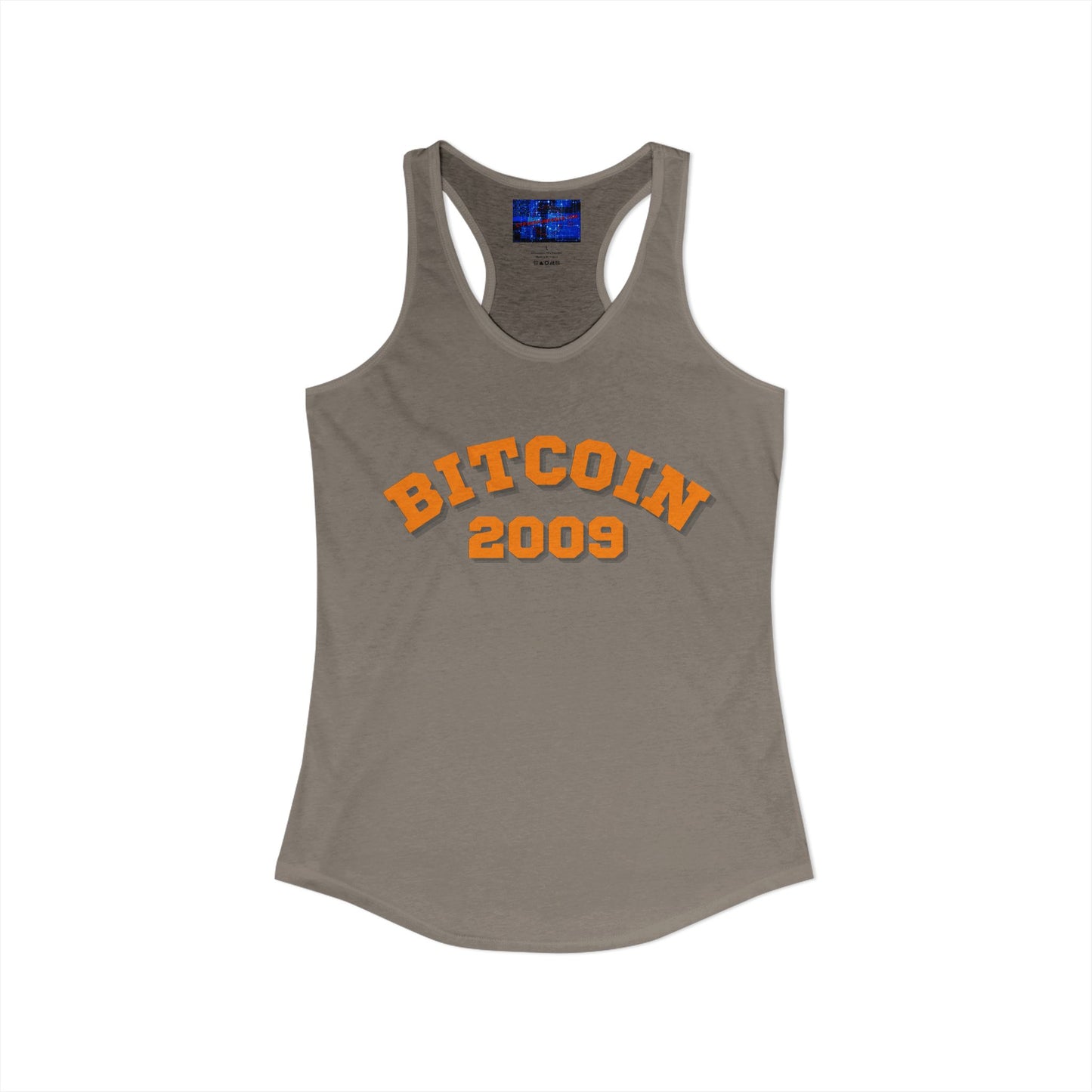 Bitcoin 2009 Women's Racerback Tank Top by cypherpunkgear.com