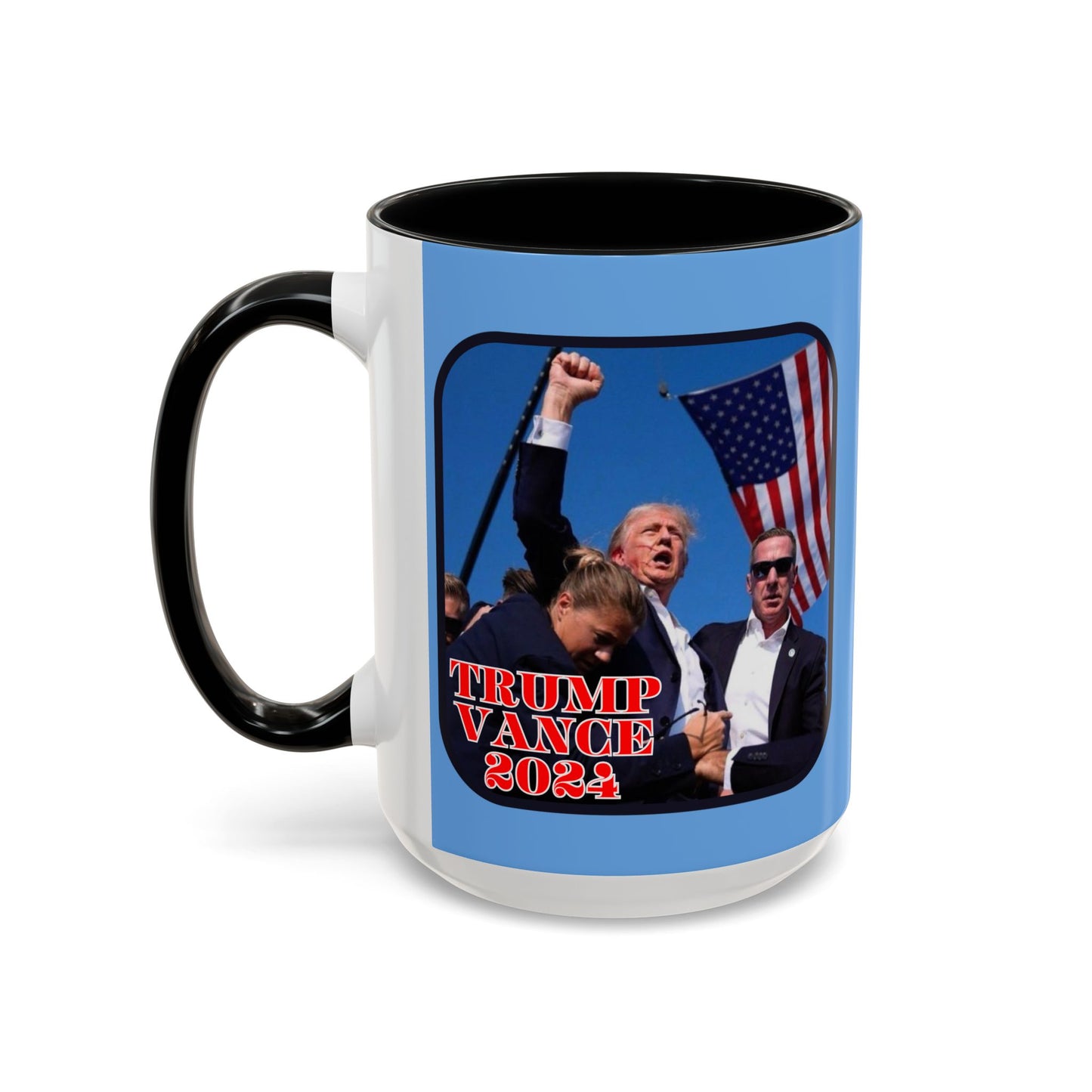 Trump and Vance 2024 Accent Mug by cypherpunkgear