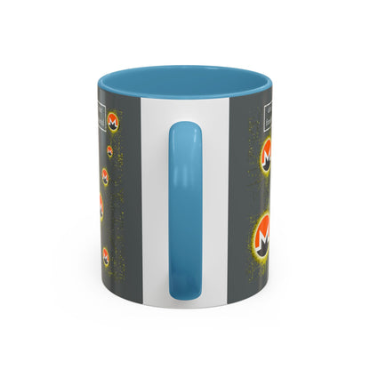 Monero (XMR) don't assume your freedoms are assured Grey Accent Mug by cypherpunkgear.com