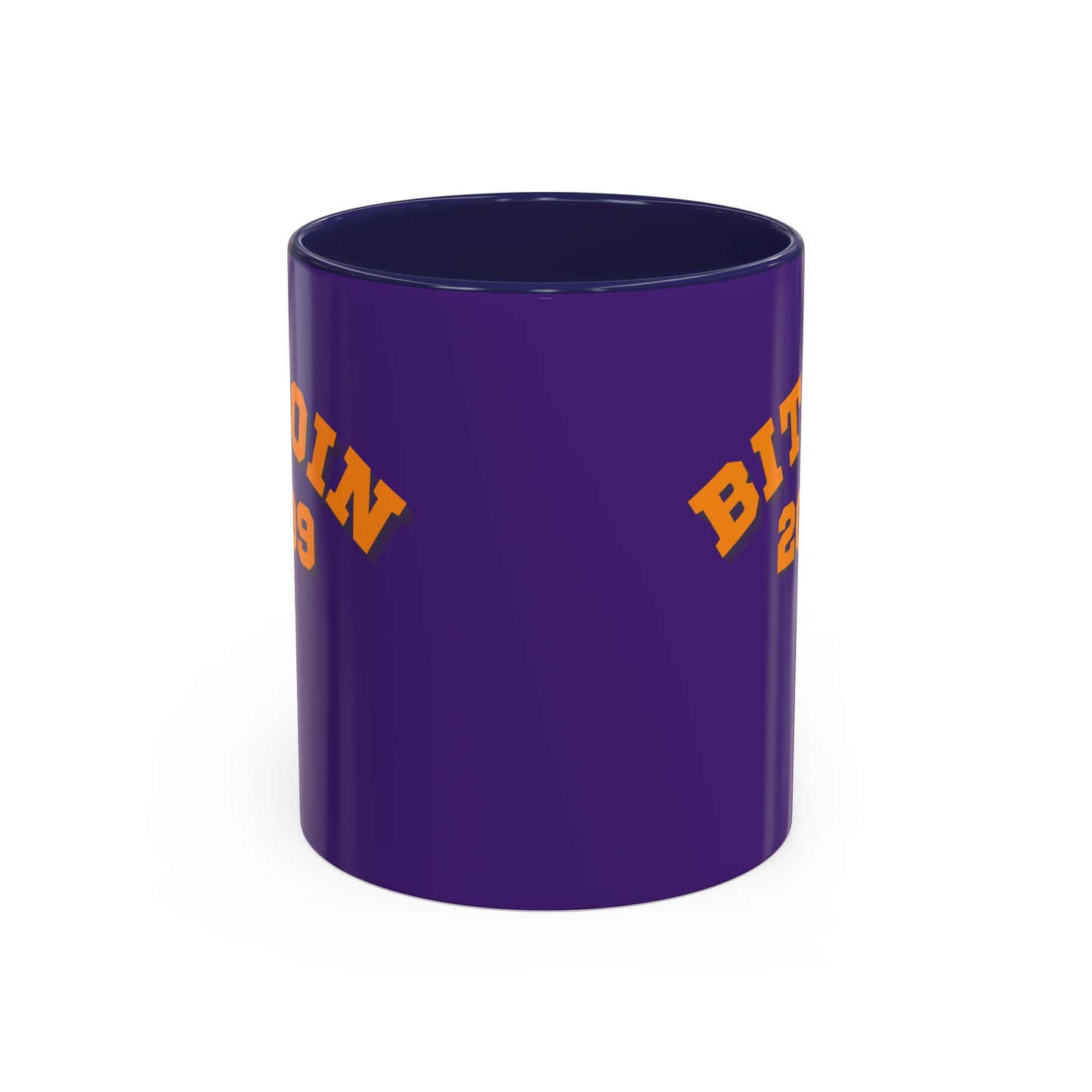 Bitcoin 2009 Dark Purple Accent Mug by cypherpunkgear.com
