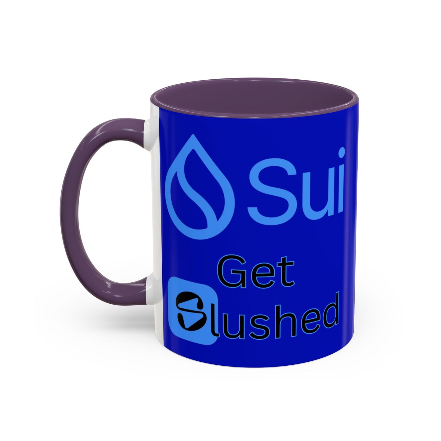 Sui: Get Slushed Dark Blue Accent Mug by cypherpunkgear.com