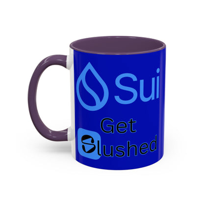 Sui: Get Slushed Dark Blue Accent Mug by cypherpunkgear.com