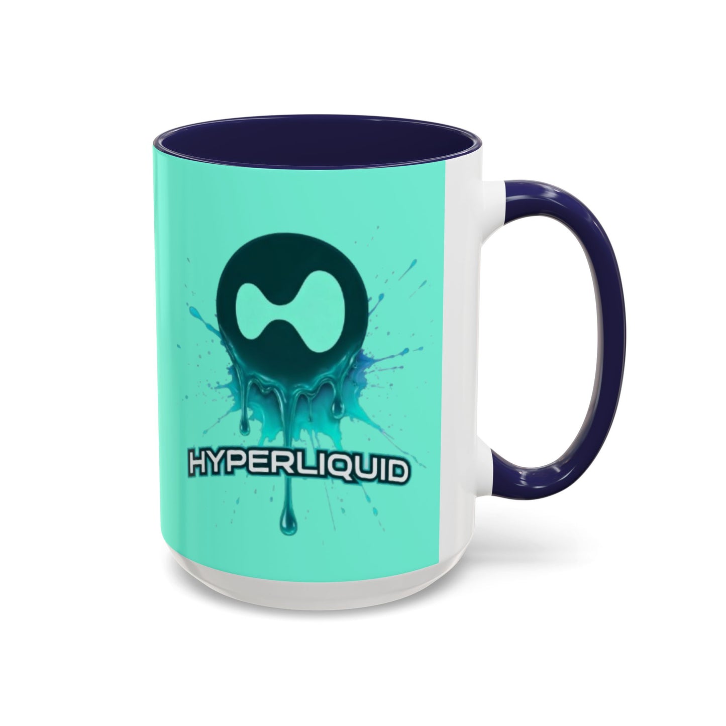 HYPE Drip Light Hyperliquid Accent Mug by cypherpunkgear.com