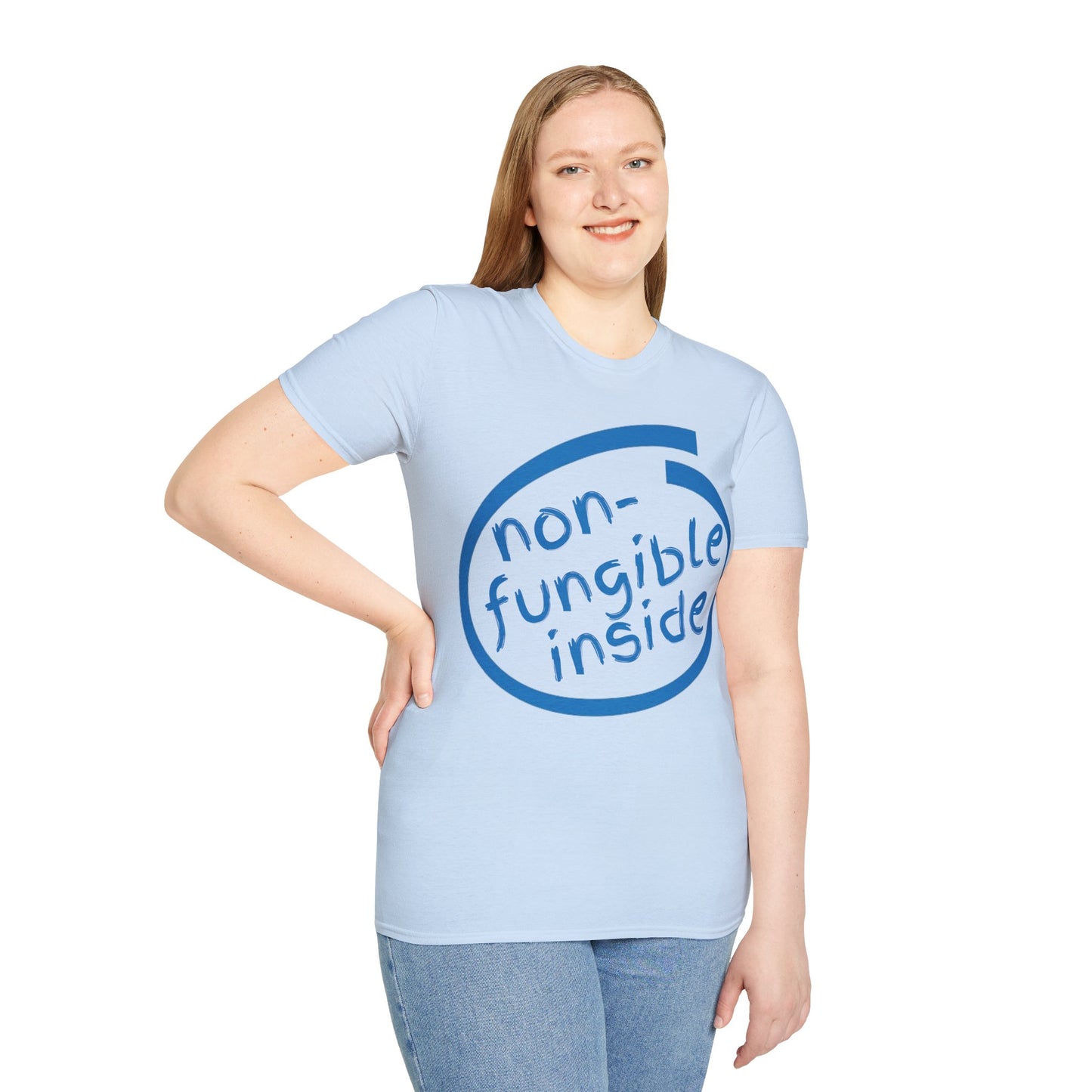 Non-Fungible Inside Light colors Unisex T-Shirt by cypherpunkgear.com