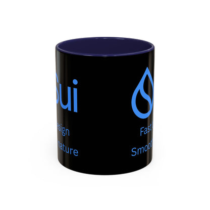 SUI Black Accent Mug by cypherpunkgear.com