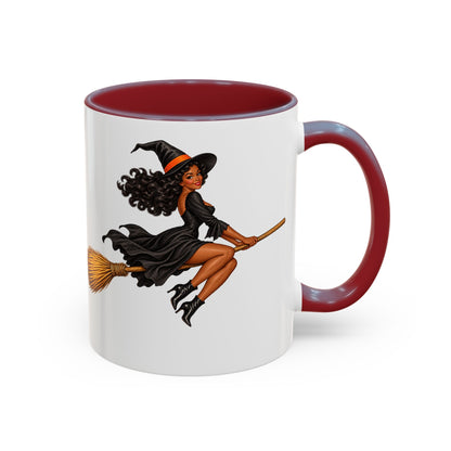 Velvet Vex White Accent Mug by CreepyCrafts.boo