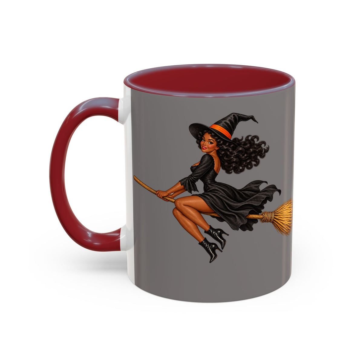 Velvet Vex Grey Accent Mug by CreepyCrafts.boo