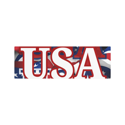 USA! USA! USA White Center Metal Art Sign by cypherpunkgear