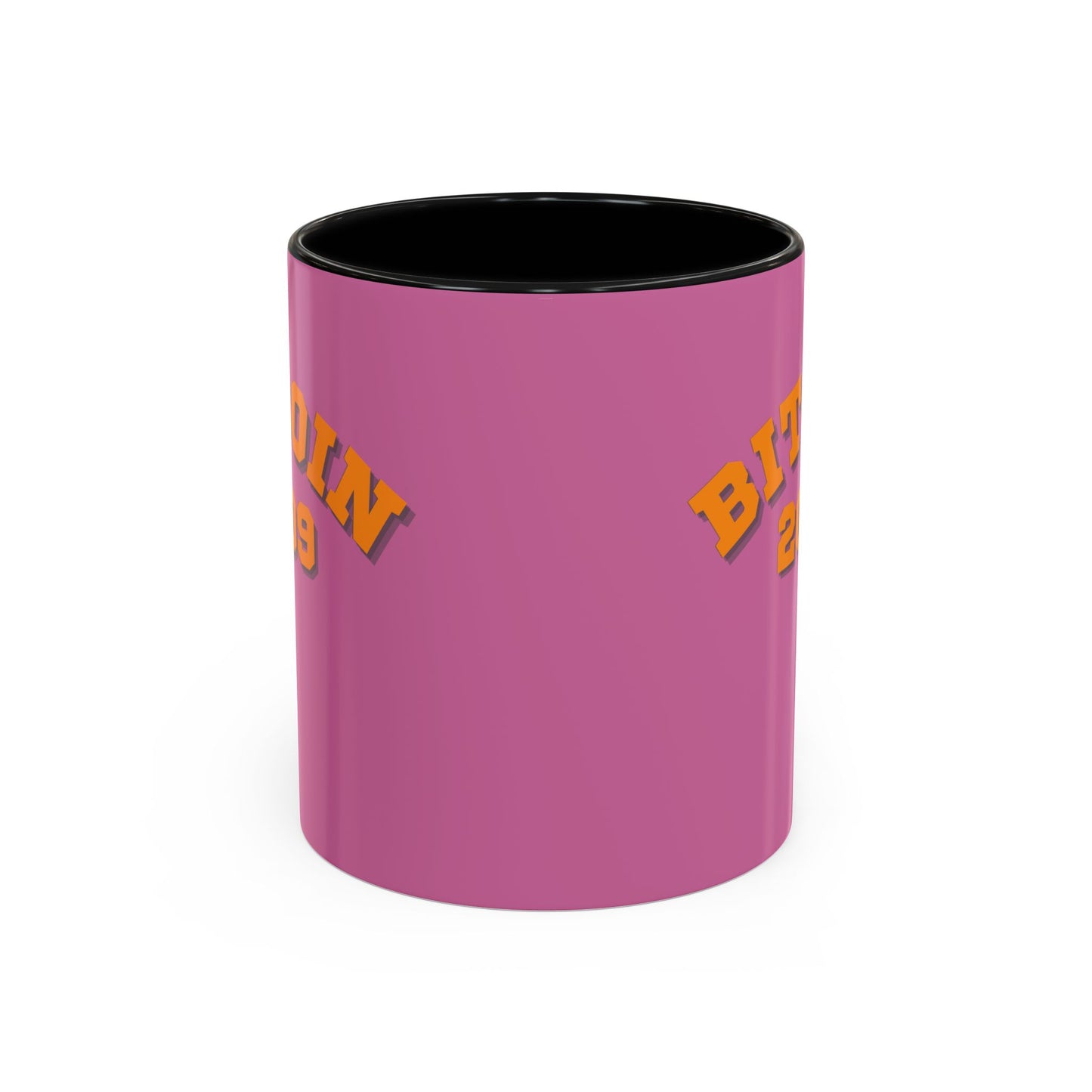 Bitcoin 2009 Pink Accent Mug by cypherpunkgear.com