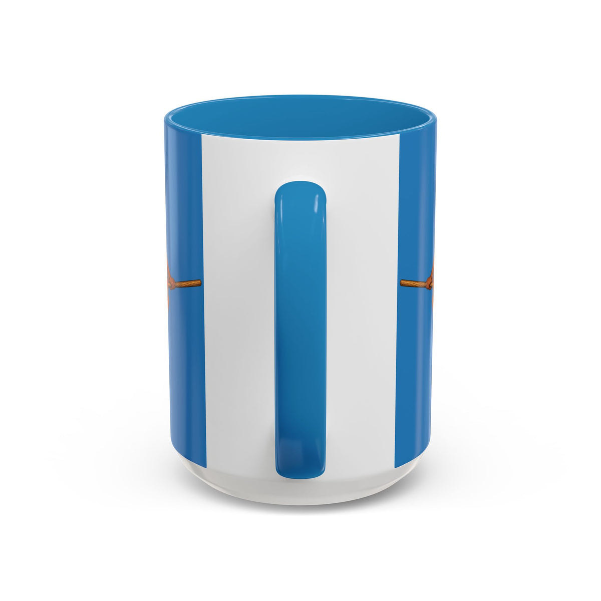 Velvet Vex Blue Accent Mug by CreepyCrafts.boo