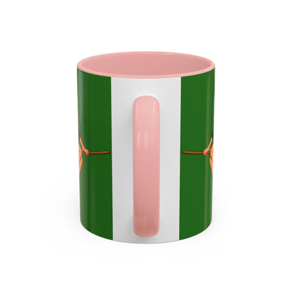 Hazel Hex Green Accent Mug by CreepyCrafts.boo