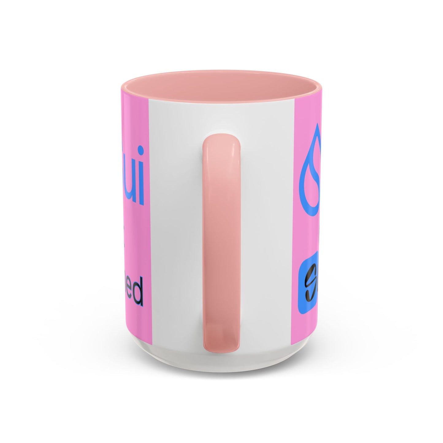 Sui: Get Slushed Pink Accent Mug by cypherpunkgear.com