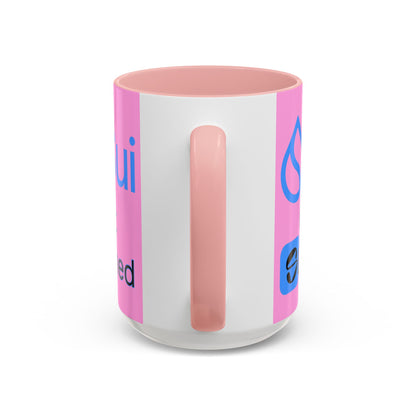 Sui: Get Slushed Pink Accent Mug by cypherpunkgear.com