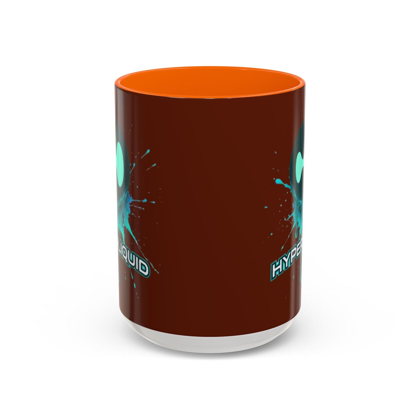 HYPE Drip Brown Accent Mug by cypherpunkgear.com