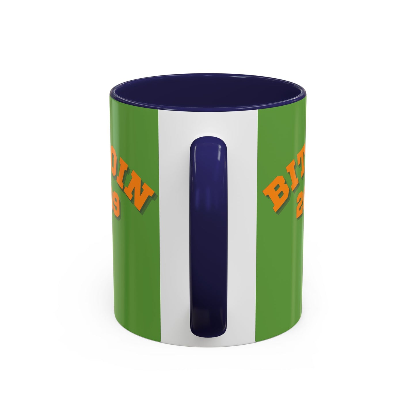 Bitcoin 2009 Green Accent Mug by cypherpunkgear.com