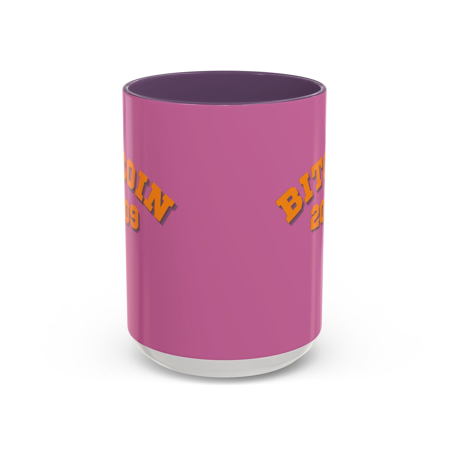 Bitcoin 2009 Pink Accent Mug by cypherpunkgear.com