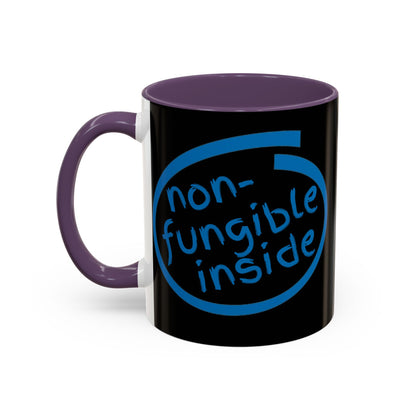 Non-Fungible Inside Black Accent Mug by cypherpunkgear.com