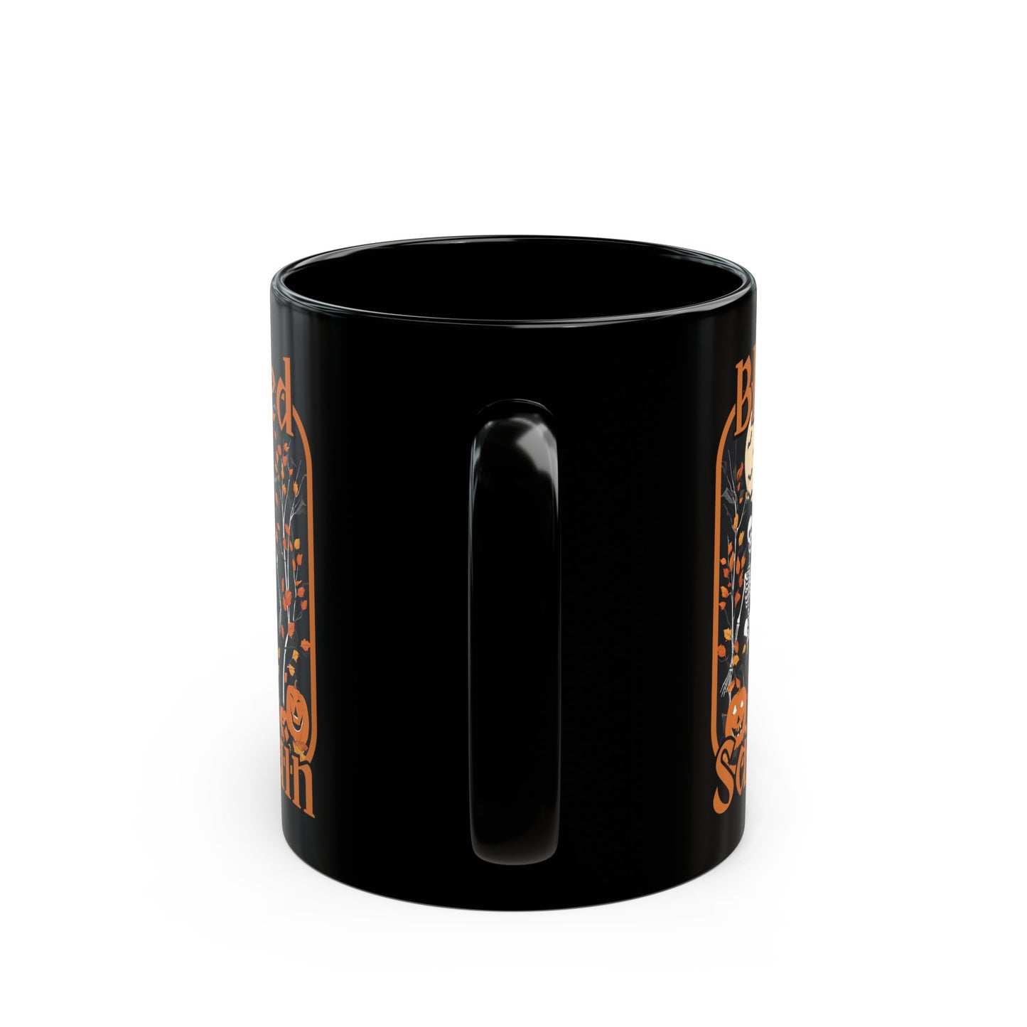 Spooktacular Skeletons of Samhain Black Mug by cypherpunkgear